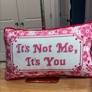 It’s Not Me . . . Accent Pillow NWT